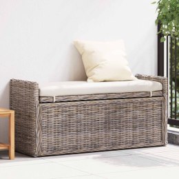 VidaXL Ławka z miejscem do przechowywania GENDT Szary 110 x 40 x 50 cm