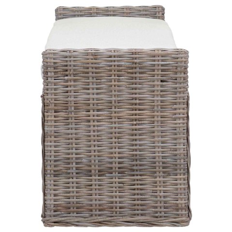 VidaXL Ławka z miejscem do przechowywania GENDT Szary 110 x 40 x 50 cm