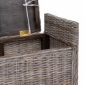 VidaXL Ławka z miejscem do przechowywania GENDT Szary 110 x 40 x 50 cm