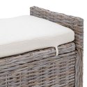 VidaXL Ławka z miejscem do przechowywania GENDT Szary 110 x 40 x 50 cm