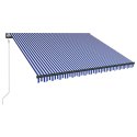 VidaXL Markiza elektryczna z oświetleniem LED i czujnikiem 3 x 2,5 m
