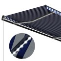 VidaXL Markiza elektryczna z oświetleniem LED i czujnikiem 3 x 2,5 m