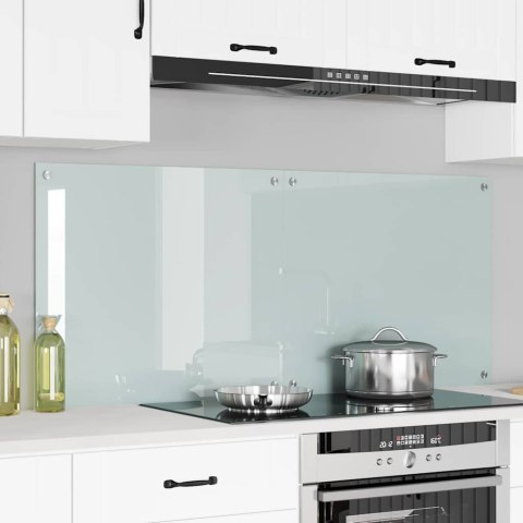 VidaXL Panel kuchenny 2 szt. Biały 70 x 60 cm szkło hartowane
