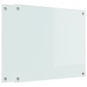 VidaXL Panel kuchenny 2 szt. Biały 70 x 60 cm szkło hartowane