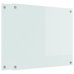 VidaXL Panel kuchenny 2 szt. Biały 70 x 60 cm szkło hartowane