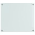 VidaXL Panel kuchenny 2 szt. Biały 70 x 60 cm szkło hartowane