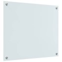 VidaXL Panel kuchenny 2 szt. Biały 70 x 60 cm szkło hartowane