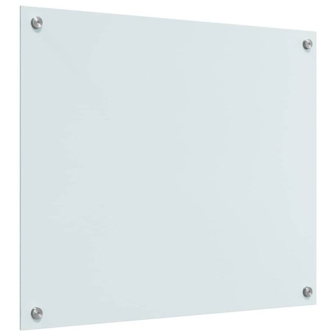 VidaXL Panel kuchenny 2 szt. Biały 70 x 60 cm szkło hartowane