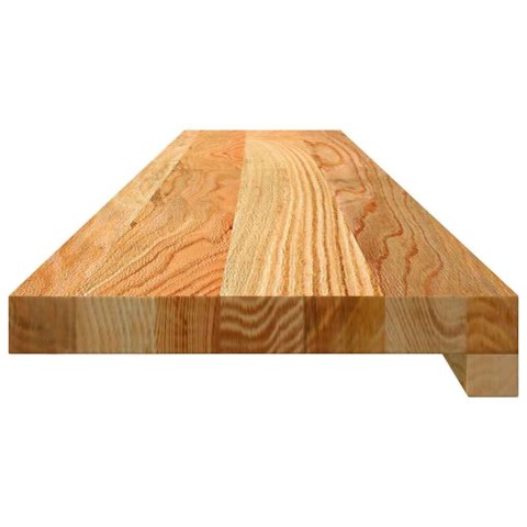 VidaXL Parapety 2 szt., jasnobrązowy, 110x20x2 cm, lite drewno dębowe