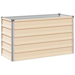 VidaXL Podniesione Łóżko Ogrodowe Kość słoniowa 100 x 40 x 55 cm