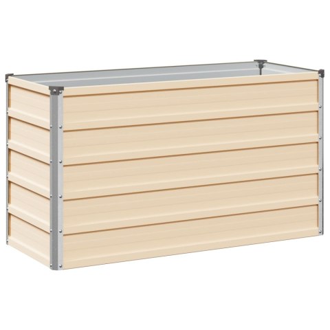 VidaXL Podniesione Łóżko Ogrodowe Kość słoniowa 100 x 40 x 55 cm