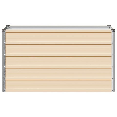 VidaXL Podniesione Łóżko Ogrodowe Kość słoniowa 100 x 40 x 55 cm