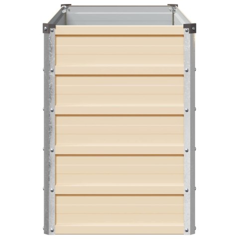 VidaXL Podniesione Łóżko Ogrodowe Kość słoniowa 100 x 40 x 55 cm