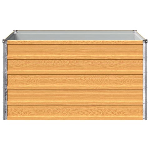 VidaXL Podniesione Łóżko Ogrodowe Naturalne drewno 100 x 80 x 55 cm