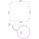 VidaXL Prostokątny Blat Stołu 160 x 40 x 3,2 cm Prostokątny