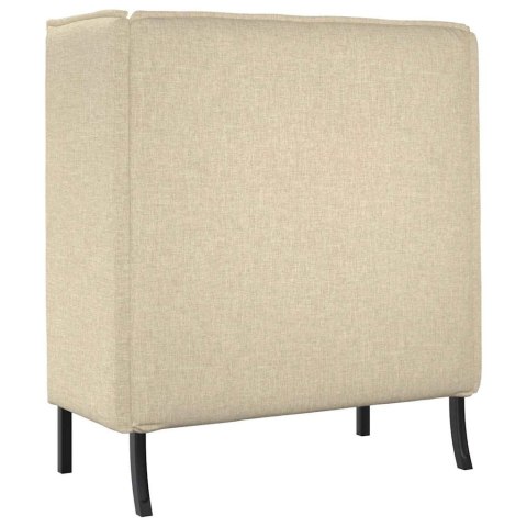 VidaXL Sofa z wysokim oparciem 101cm Kremowy tkanina