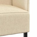 VidaXL Sofa z wysokim oparciem 101cm Kremowy tkanina