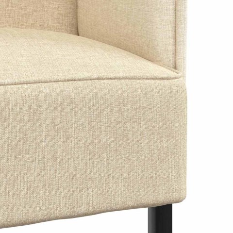 VidaXL Sofa z wysokim oparciem 101cm Kremowy tkanina
