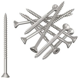 VidaXL Śruby 100 pcs srebrny Ø 2,88 x 45 mm Stal nierdzewna A2