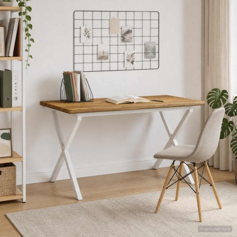 VidaXL Stół jadalny z naturalną krawędzią 140 x 80 x 75 cm