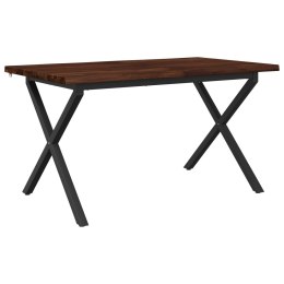 VidaXL Stół jadalny z naturalną krawędzią 140 x 80 x 75 cm