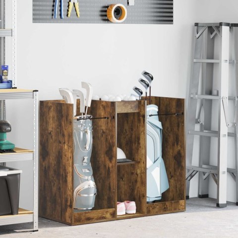 VidaXL Szafka golfowa Gładki Dąb wędzony 102 x 45 x 85,5 cm
