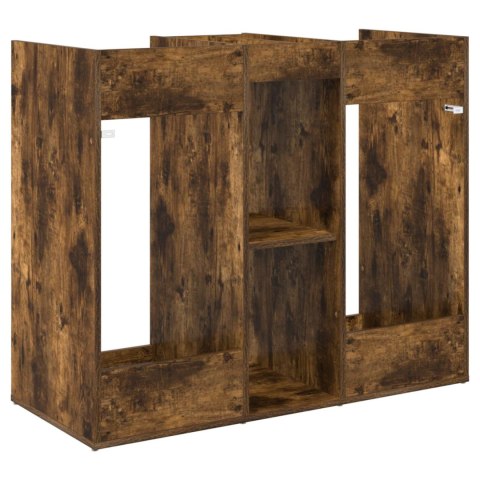 VidaXL Szafka golfowa Gładki Dąb wędzony 102 x 45 x 85,5 cm