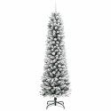 VidaXL Sztuczna choinka Biały 150 cm PVC, Metal i Plastik