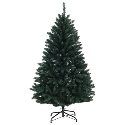VidaXL Sztuczna choinka ciemnozielona z bombkami 180 cm 300 LED