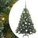 VidaXL Sztuczna choinka z 150 diodami LED Zielony 120 cm PE i PVC