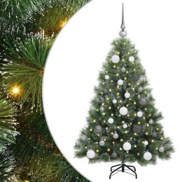 VidaXL Sztuczna choinka z 150 diodami LED Zielony 120 cm PE i PVC