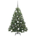 VidaXL Sztuczna choinka z 150 diodami LED Zielony 120 cm PE i PVC