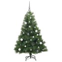 VidaXL Sztuczna choinka z 150 diodami LED Zielony 150 cm PE i PVC