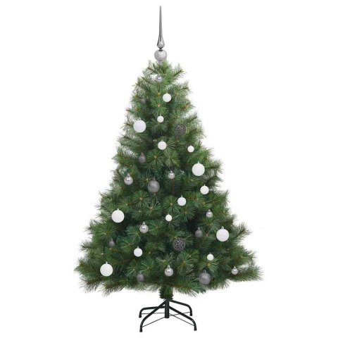 VidaXL Sztuczna choinka z 150 diodami LED Zielony 150 cm PE i PVC