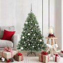 VidaXL Sztuczna choinka z 150 diodami LED Zielony 150 cm PE i PVC
