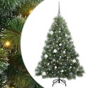 VidaXL Sztuczna choinka z 150 diodami LED Zielony 150 cm PE i PVC