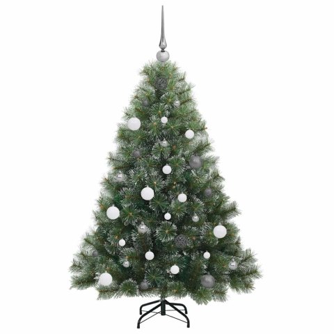 VidaXL Sztuczna choinka z 150 diodami LED Zielony 150 cm PE i PVC
