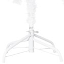 VidaXL Sztuczna choinka z lampkami i bombkami, biała, 120 cm, PVC