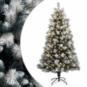 VidaXL Sztuczna choinka z zawiasami 180 cm 300 LED Ciepła biel
