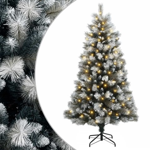 VidaXL Sztuczna choinka z zawiasami 180 cm 300 LED Ciepła biel