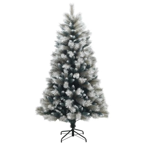 VidaXL Sztuczna choinka z zawiasami 180 cm 300 LED Ciepła biel