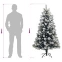VidaXL Sztuczna choinka z zawiasami 180 cm 300 LED Ciepła biel