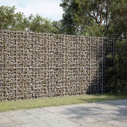 VidaXL Gabion z drutu 5 mm i siatką 10x10 cm 300x50x200 cm