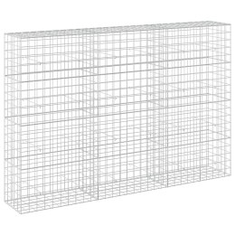 VidaXL Gabion z drutu 5 mm i siatką 10x10 cm 300x50x200 cm