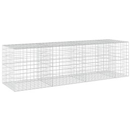 VidaXL Gabion z drutu 5 mm i siatką 10x10 cm 350x100x100 cm