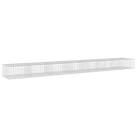 VidaXL Gabion z drutu 5 mm i siatką 10x10 cm 700x100x50 cm