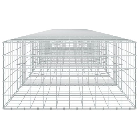 VidaXL Gabion z drutu 5 mm i siatką 10x10 cm 700x100x50 cm
