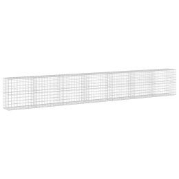 VidaXL Gabion z drutu 5 mm i siatką 10x10 cm 700x50x100 cm