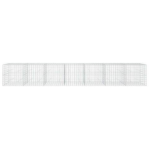 VidaXL Gabion z drutu 5 mm i siatką 10x10 cm 700x50x100 cm
