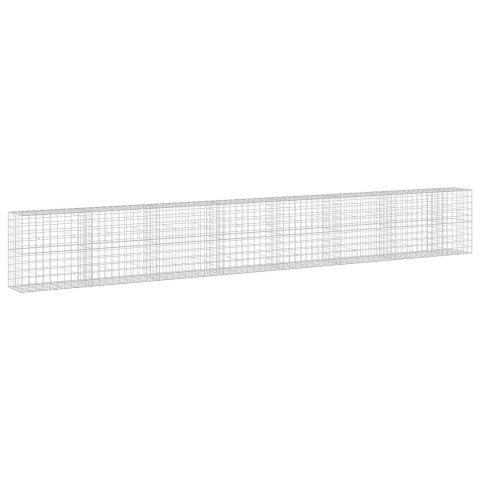 VidaXL Gabion z drutu 5 mm i siatką 10x10 cm 750x50x100 cm